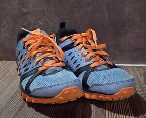Reebok RealFlex TrainFrame Running Shoes Blue Orange Athletic Sneakers